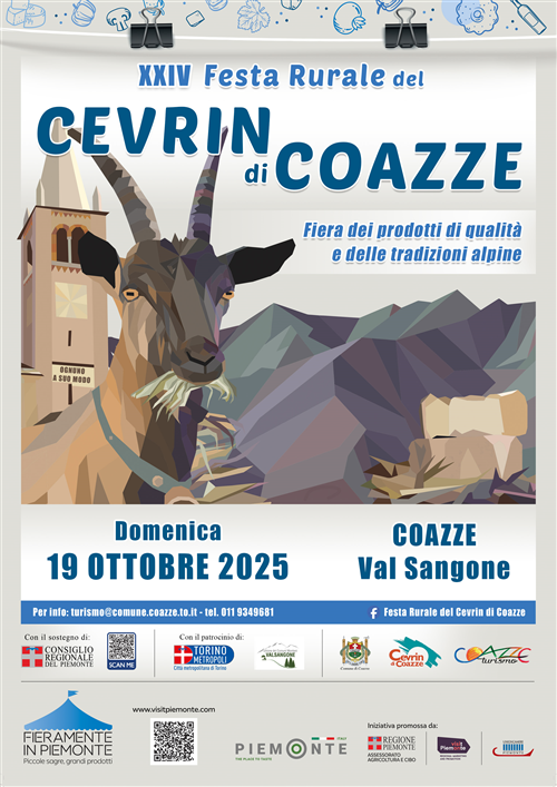 XXIV Festa Rurale del Cevrin di Coazze - 19 ottobre 2025