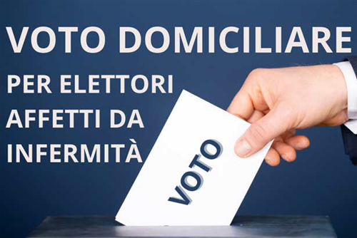 Referendum 2026 - Voto domiciliare per elettori affetti da grave infermità